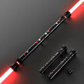 Sable de luz RGB3.0 de doble hoja con balanceo suave, sable de luz de duelo con control de movimiento, 16 fuentes de sonido, sables de luz con color infinito y 16 colores sólidos