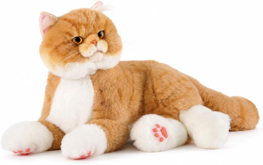 Chongker Animales de peluche de gato robot compañero realista para ancianos