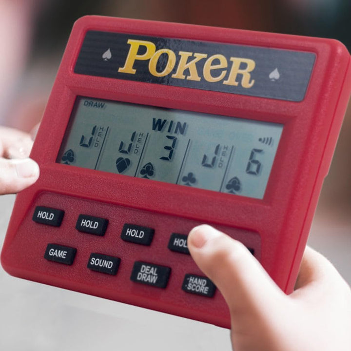 Trademark Global juego de poker electrónico de mano, 5 en 1.