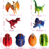 Paquete de 4 Diferentes Huevos de Dinosaurio para Incubar
