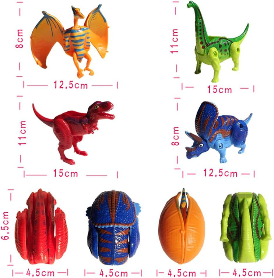 Paquete de 4 Diferentes Huevos de Dinosaurio para Incubar