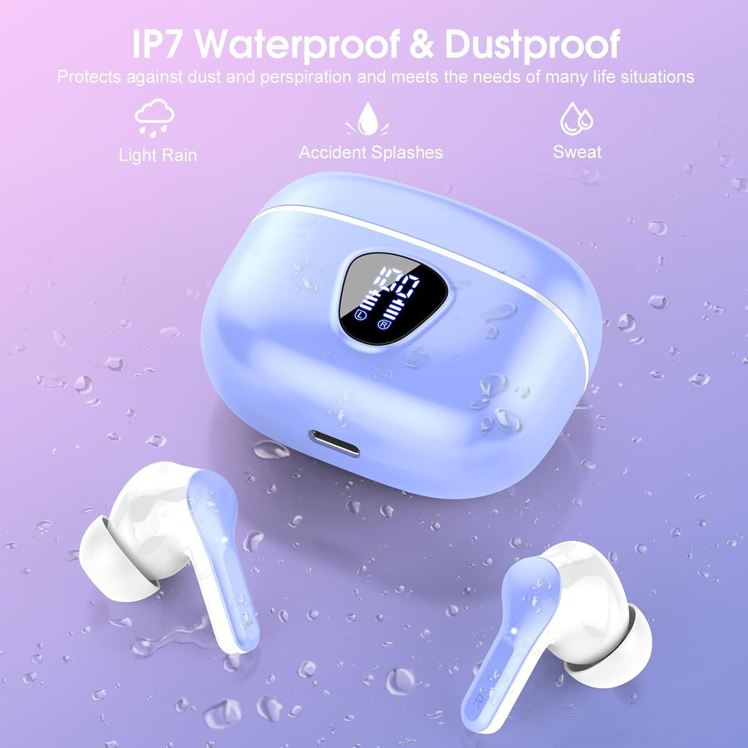 Auriculares inalámbricos, Bluetooth 5.4, estéreo de alta fidelidad,...