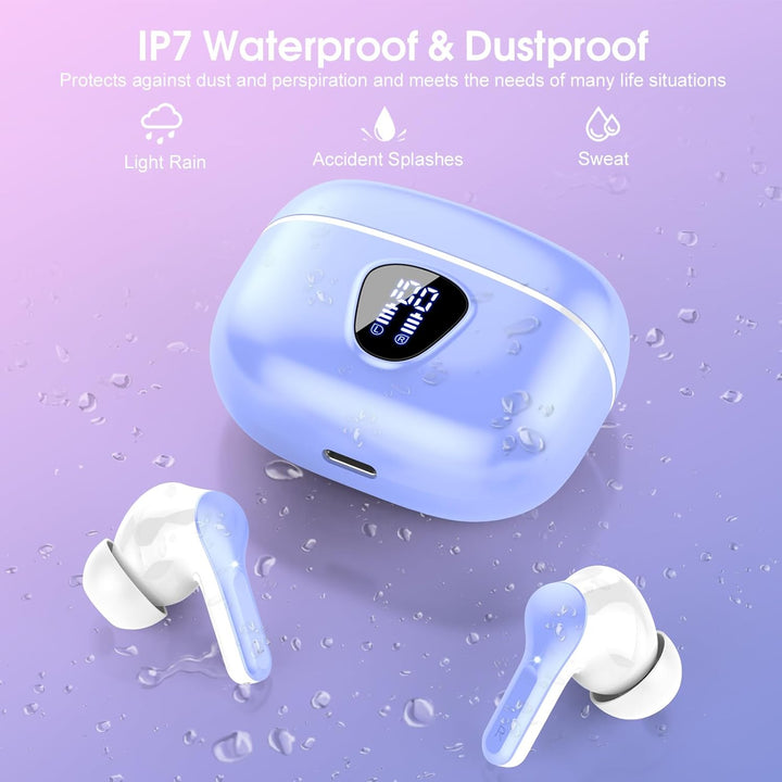 Auriculares inalámbricos, Bluetooth 5.4, estéreo de alta fidelidad,...