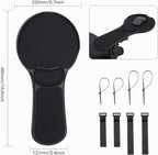 Alfombrilla de mouse ergonómica mejorada para silla, bandeja de mouse ajustable con cojín de muñeca, alfombrilla de mouse para brazo de silla, color negro