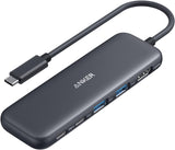 Anker Hub USB C, divisor USBC a HDMI 5 en 1 con pantalla 4K, 1 puer...