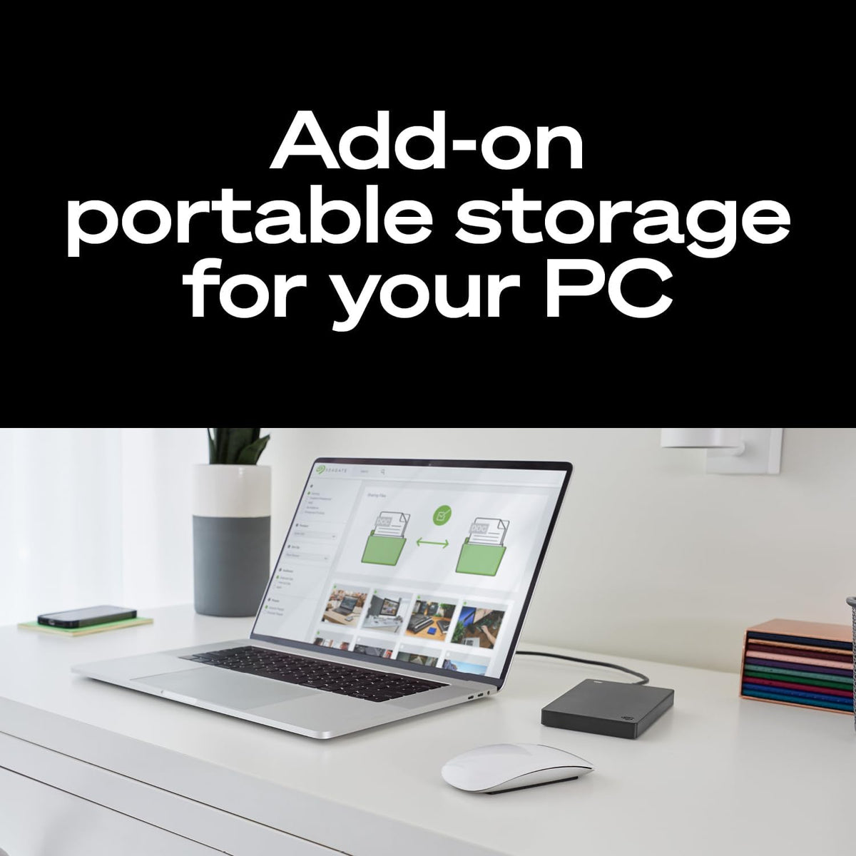 Disco duro externo portátil Seagate de 1 TB - USB 3.0 para PC, Mac,...