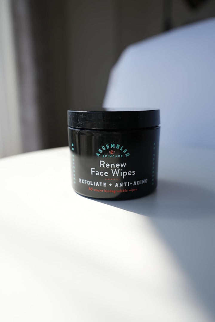 Toallitas faciales Renew, 50 unidades (paquete de 1). Toallitas fac...