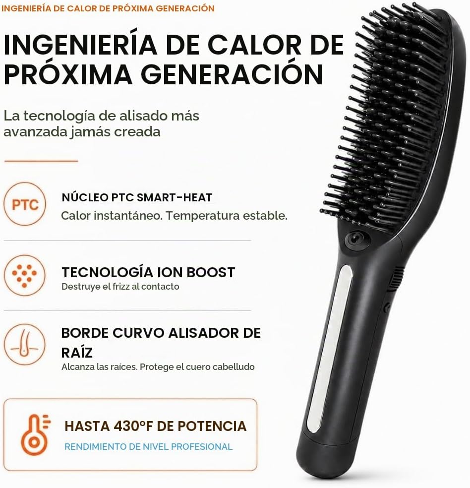 Speedy - Cepillo alisador de pelo de precisión para mujer, cepillo...