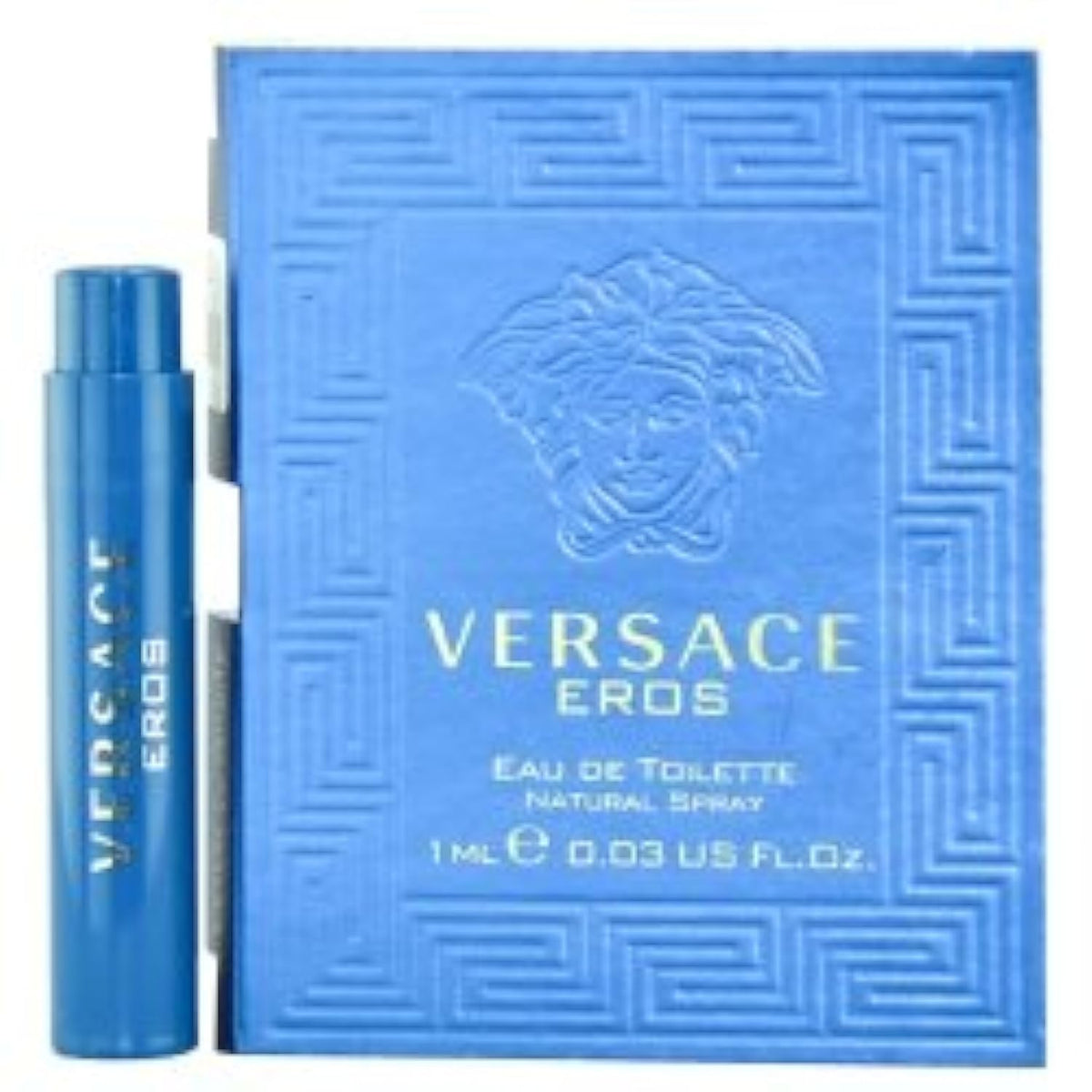 Versace Eros Eau De Toilette Muestra de viaje en vial de espray, 1,7 oz