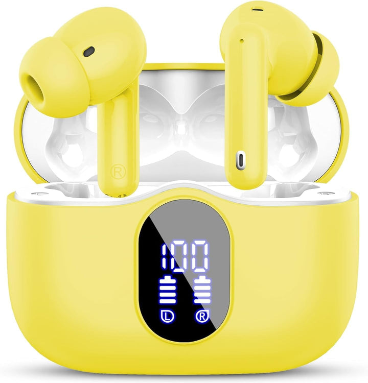 Auriculares inalámbricos, auriculares Bluetooth 5.4 con graves esté...