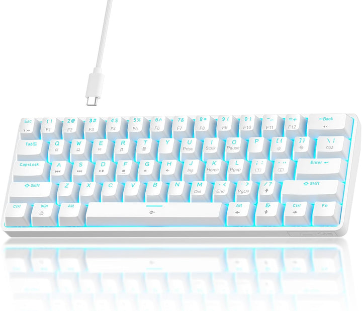 TMKB Teclado Mecánico para Juegos 60%, Interruptor Lineal Rojo, Ret...