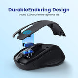 HOTWEEMS D-09 - Mouse inalámbrico para computadora portátil, Ergo G...