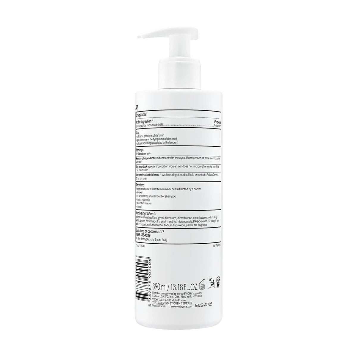 Dercos Dandruff Shampoo, Antifungal Dry Scalp Treatment &amp; Itchy...