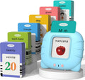 Startcan Tarjetas didácticas parlantes en español e inglés para niños pequeños de 1, 2, 3, 4, 5, 6 años, juguetes de audio para que los niños aprendan español - 258 tarjetas y 516 palabras (Azul)