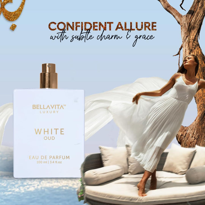 Bellavita Luxury White Oud Eau de Parfum | 3.4 fl oz (3.4 onzas líq...
