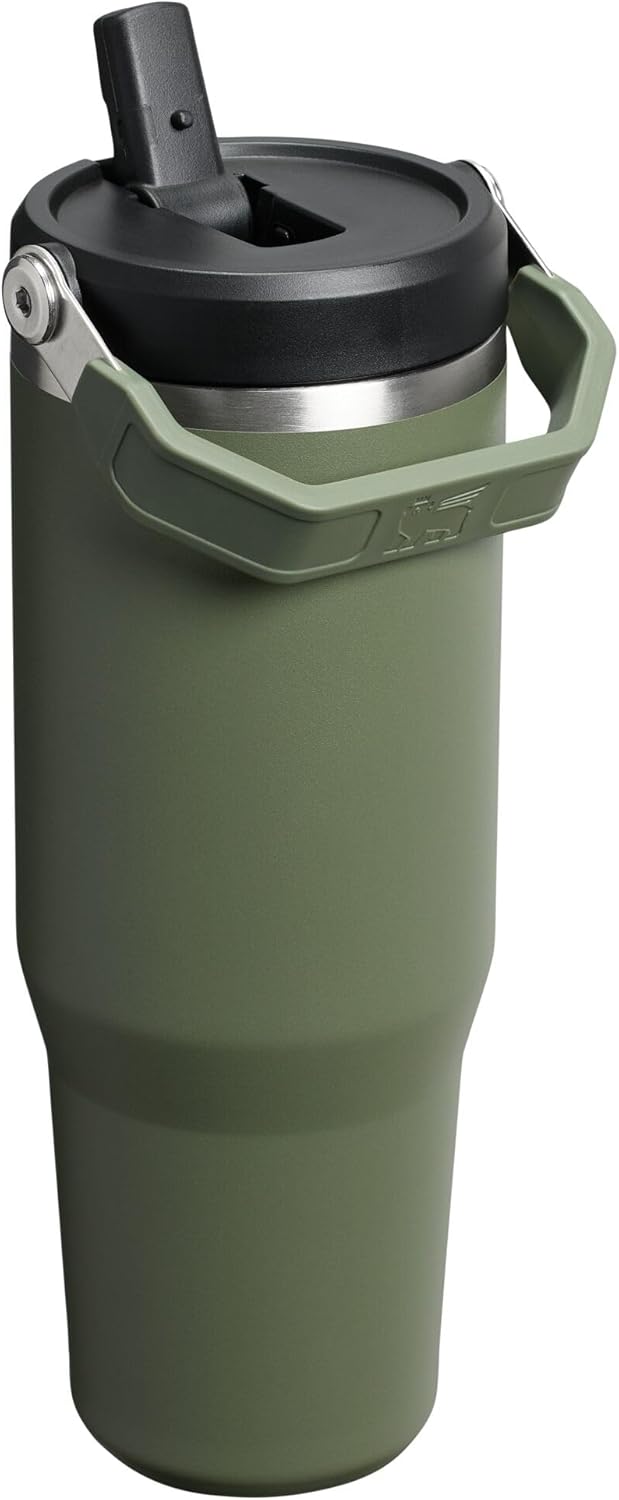 STANLEY IceFlow 2.0 - Vaso con pajita, 30 onzas, pino seco