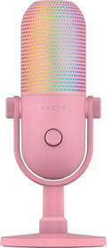 Razer Seiren V3 Chroma DSP de 32 bits, micrófono USB-C para PC y Mac, rosa