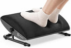 Lámpara Reposapiés para debajo del escritorio: reposapiés ergonómico ajustable con marco de acero y cojín de espuma viscoelástica, acabado de terciopelo suave para una comodidad superior, diseñado para