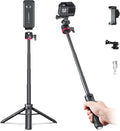 Auto-Open Mini 360 ° Bola Cabeza Selfie Stick Trípode para GoPro DJI Insta360