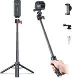 Auto-Open Mini 360 ° Bola Cabeza Selfie Stick Trípode para GoPro DJI Insta360