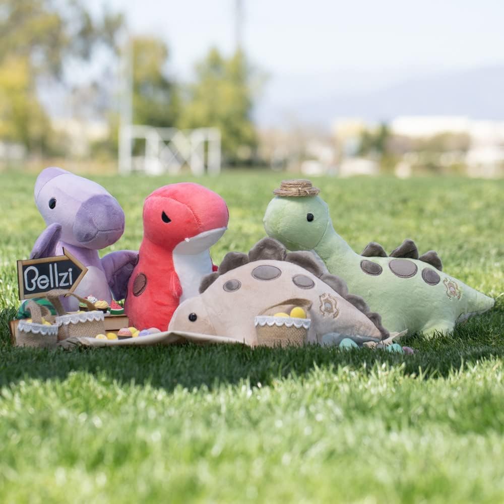 Bellzi T-Rex - Lindo juguete de peluche de dinosaurio – Adorable juguete de dinosaurio suave y regalos – Regalo perfecto para niños, bebés, niños pequeños – Rexxi
