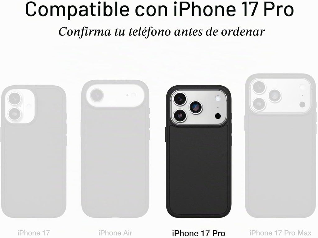 OtterBox Funda para iPhone 17 Pro Defender Pro Series - Negro - Funda para iPhone resistente, resistente y duradera, se ajusta a MagSafe