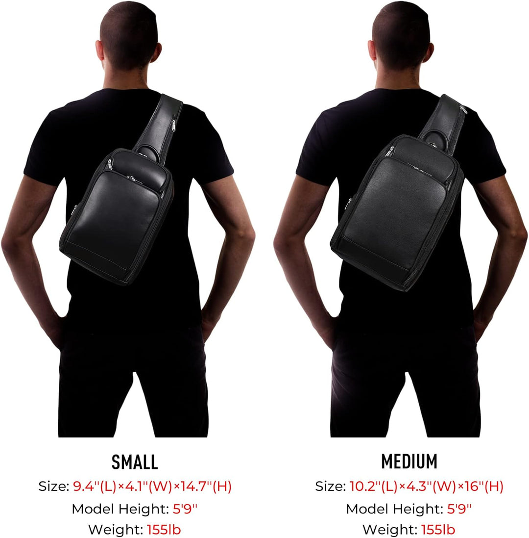 Polare - Bolso bandolera estilo moderno para hombre, para viaje\/se...