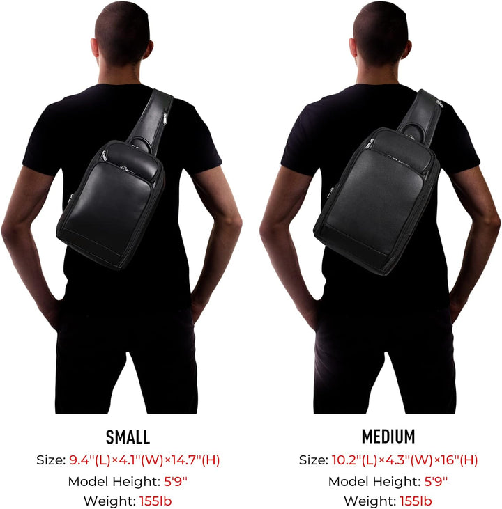 Polare - Bolso bandolera estilo moderno para hombre, para viaje\/se...