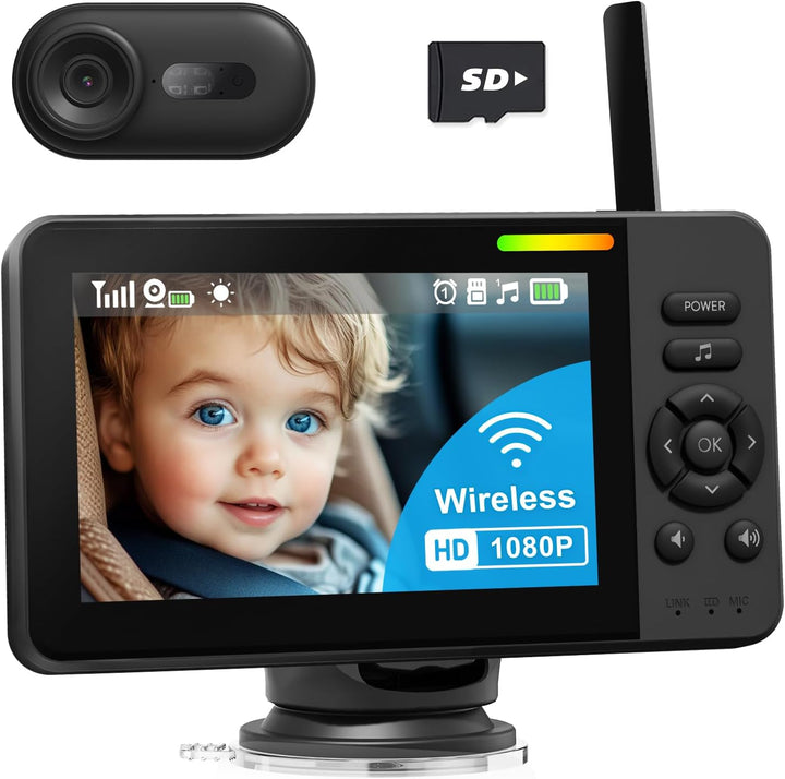 Cámara inalámbrica de coche para bebé monitor de bebé HD