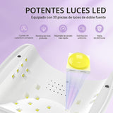 MelodySusie P-Plus30I - Lámpara de uñas profesional LED UV, secador...