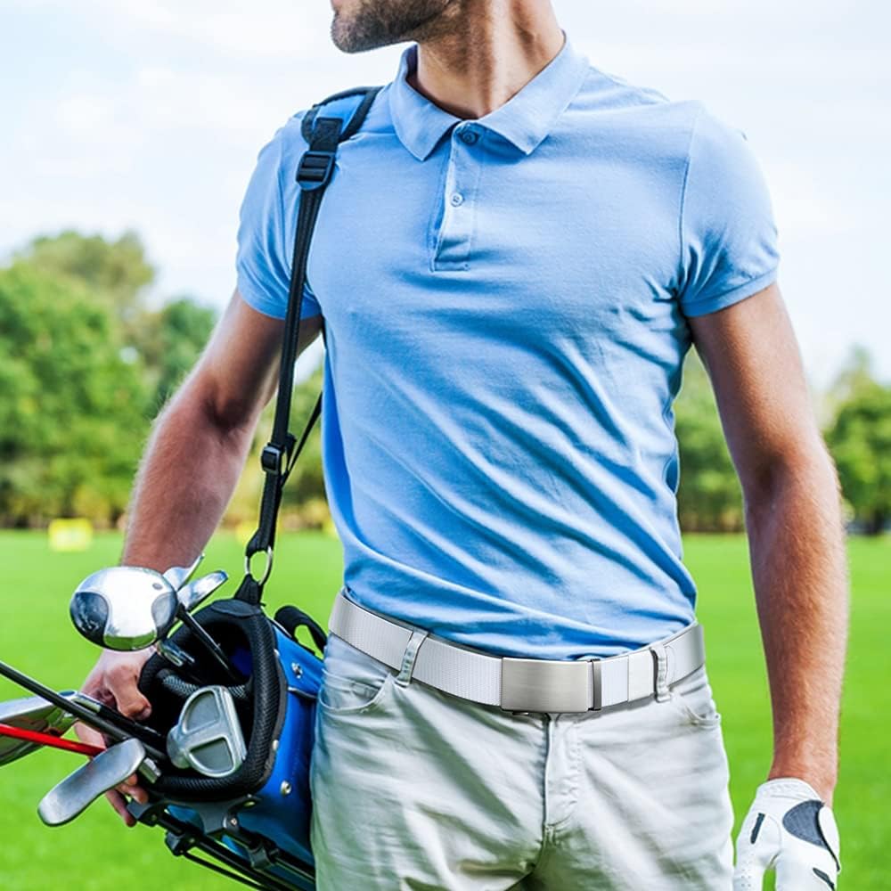 DOOPAI Cinturón para Hombre, cinturones de golf elásticos para homb...