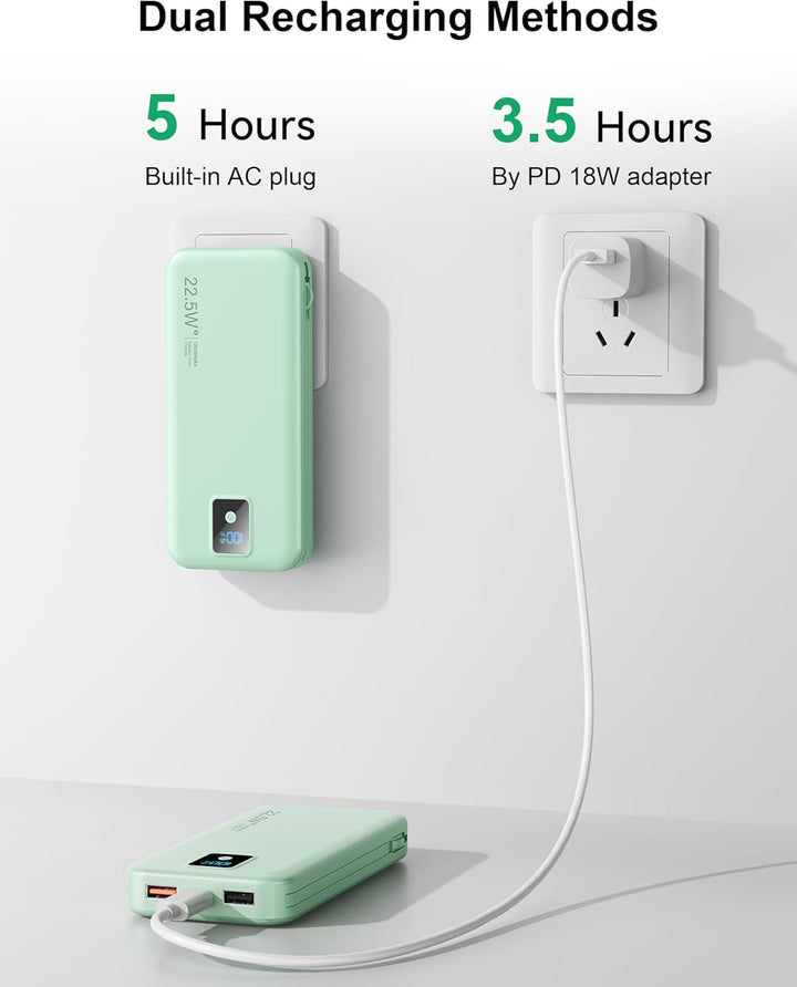Cargador portátil, cargador de batería de carga rápida de 12000 mAh...