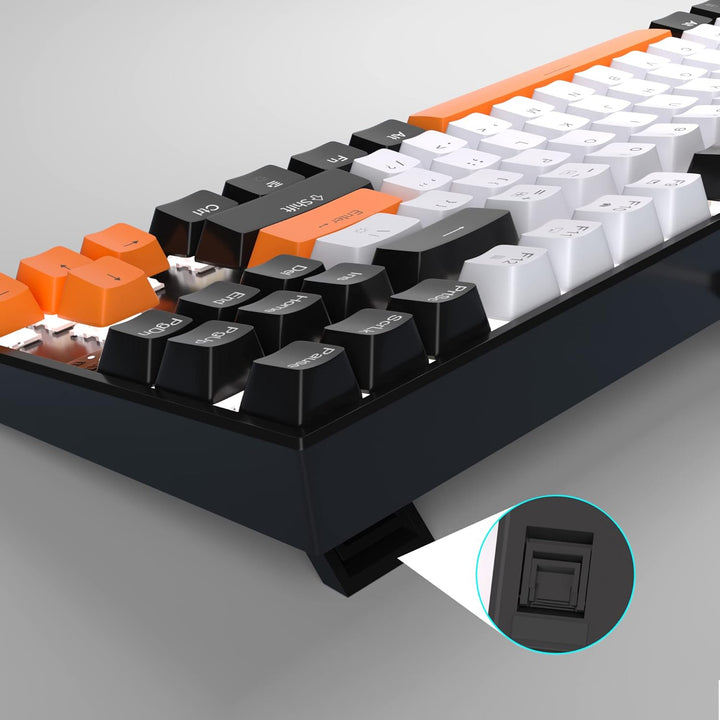MageGee - Teclado mecánico para juegos 75%, con interruptores amari...