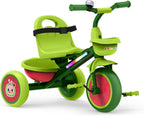 Jetson Triciclo Iluminado, Cestas delantera y trasera, Luces LED multicolor, Cinturón de seguridad y Timbre