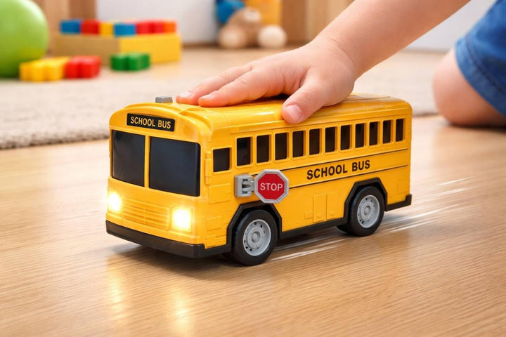 Modelo de autobús escolar con luces y sonido 7 pulgadas