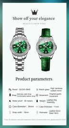OLEVS Relojes para Mujeres Lujo Diamante con Fecha Analógico Cuartz para Mujer