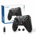 AceGamer Aurora II Controlador inalámbrico 2.4G y Bluetooth para PC/Android/Switch/iOS/Switch 2/Steam Deck con motores rotativos, joysticks RGB con efecto Hall - Controlador para PC mejorado con bloqueo de botones traseros