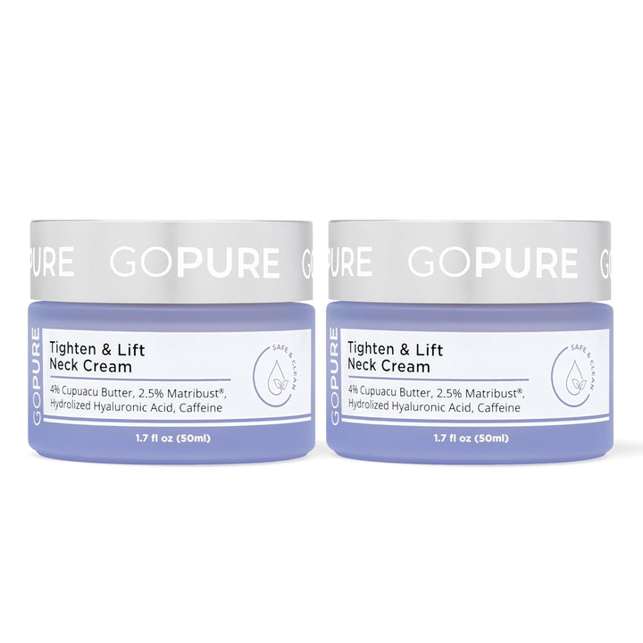 Crema hidratante para cuello y pecho goPure para reafirmar, tensar...
