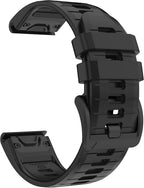 Correa de reloj de 0.866 in para Garmin Fenix 5 6 7 Pro Sapphire Solar Forerunner 965 955 935 745 epix Pro Gen 2 1.850 in solo silicona suave ajuste rápido 22 correas de reloj de repuesto para