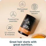 Ancient Nutrition Multivitamínico para el crecimiento del cabello \...