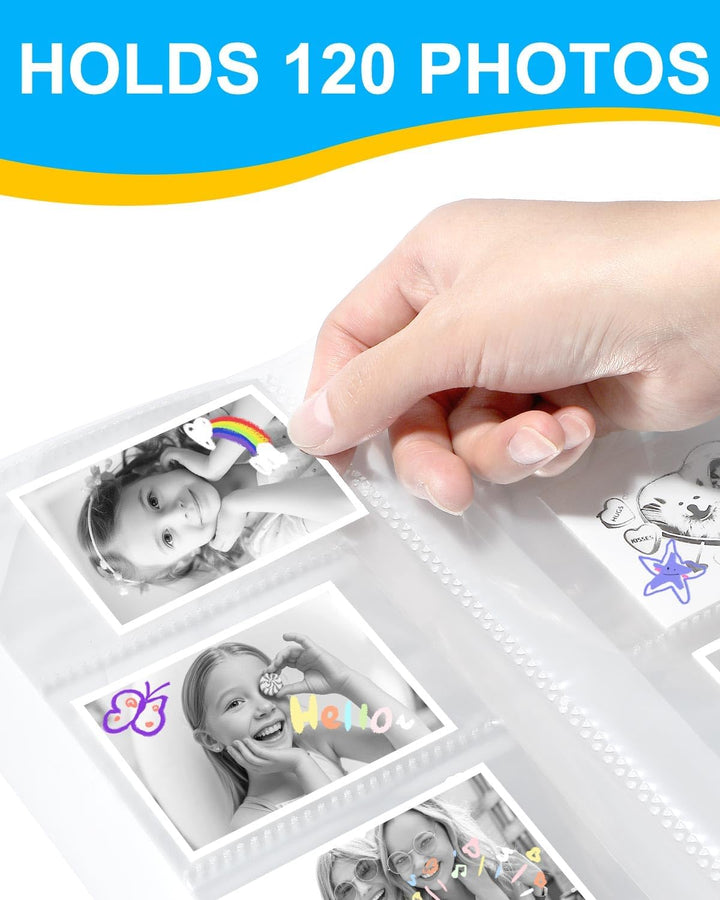 OTJ 12 rollos de cámara de impresión instantánea para niños, papel...