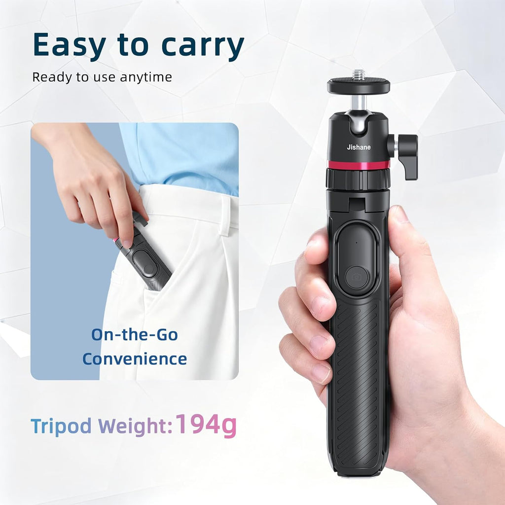 Auto-Open Mini 360 ° Bola Cabeza Selfie Stick Trípode para GoPro DJI Insta360