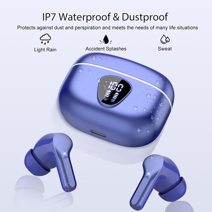 Auriculares inalámbricos, Bluetooth 5.4 Auriculares HiFi Estéreo, A...