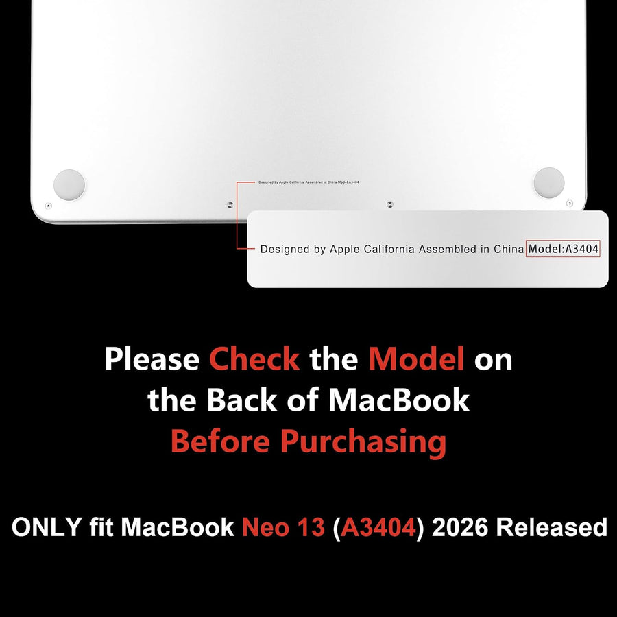 MEEgoodo Funda para MacBook Neo de 13 pulgadas versión 2026 (compat...