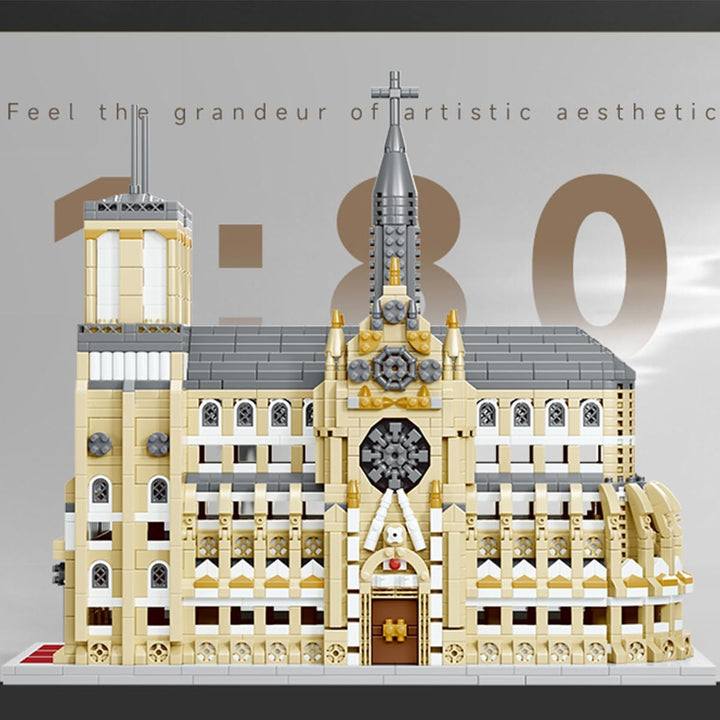 GOTIMON Micro Mini Catedral de Notre Dame - Juego de bloques de con...