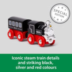 BRIO World Special Edition Train 2026 - Tren de vapor de madera de edición limitada de 2 piezas, diseño coleccionable, funciona con todos los juegos de ferrocarriles del mundo, niños a partir de 3