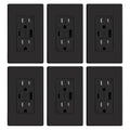 ELEGRP Cargador USB de pared, receptáculo USB con puertos USB tipo A y tipo C, enchufe dúplex de 15 amperios resistente a manipulaciones NEMA 5-15R, placa de pared incluida, certificación UL (paquete