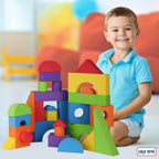 LOLO TOYS Bloques de espuma de construcción grandes para niños pequeños – Bloques de construcción gigantes gigantes grandes (30 piezas)