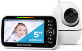 GoodBaby Monitor de bebé con cámara y audio, sin WiFi, zoom panorám...