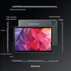 HNVHNV Tablet de 10 pulgadas Android 13, 6 GB RAM 64 GB ROM